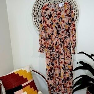 MVN the Label Hello Molly Dress long sleeve floral size XLarge